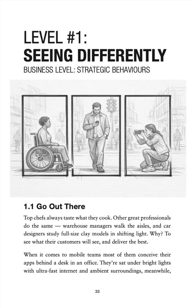 Pocket Winners page 33 — Level 1: Seeing Differently, chapter opener with illustration